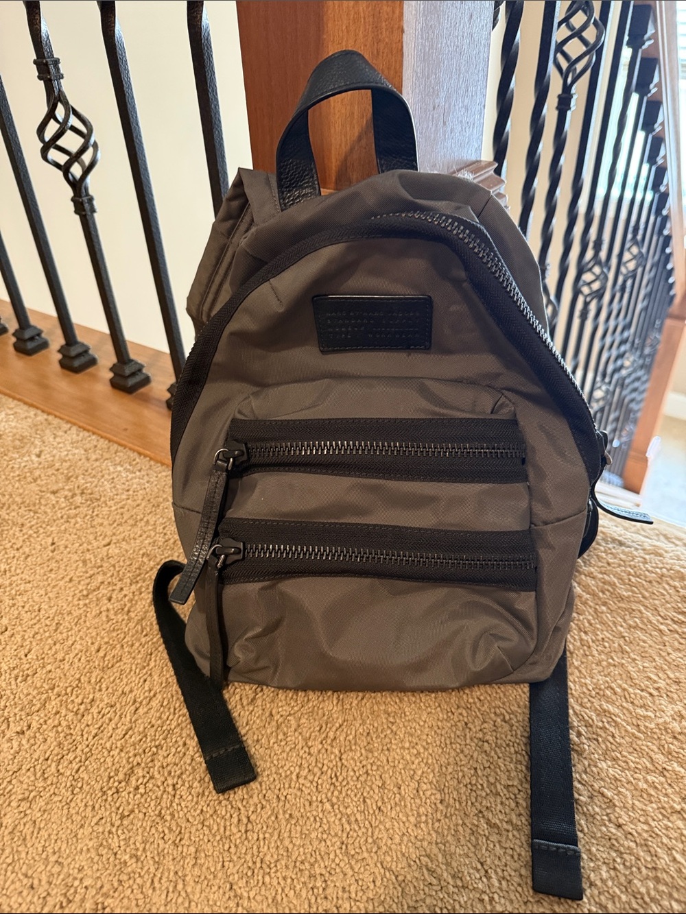 Marc Jacobs Mini Backpack in dark grey- Lightweight Everyday Bag